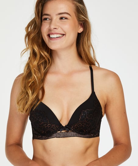Padded push-up bra Bianca, Black