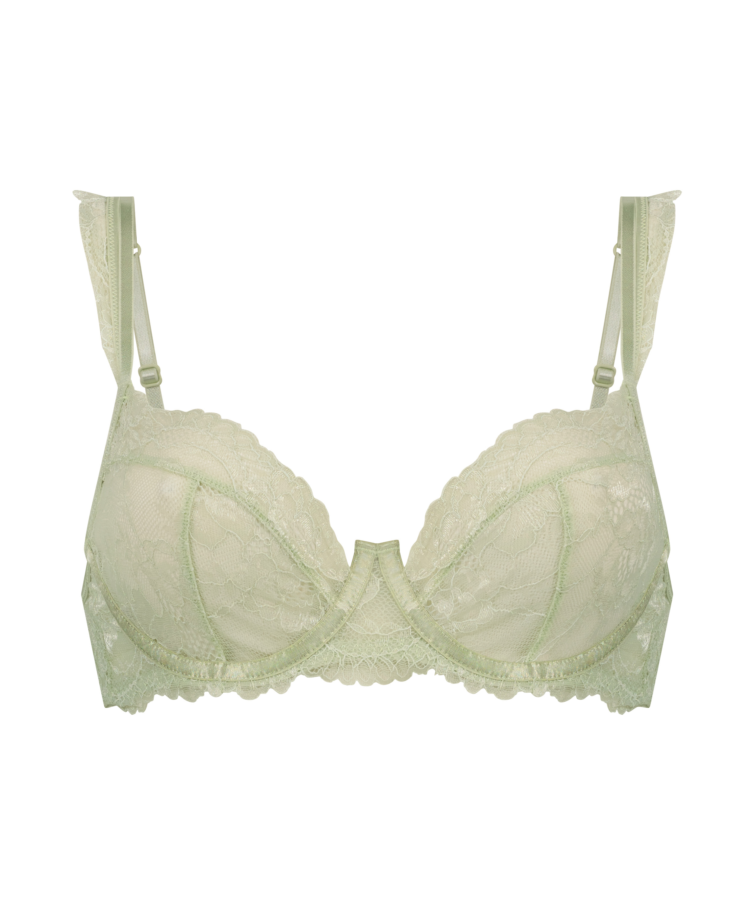 Meghan Non-Padded Underwired Bra, Green, main