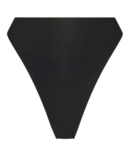 Sicily high-cut bikini bottoms, Black