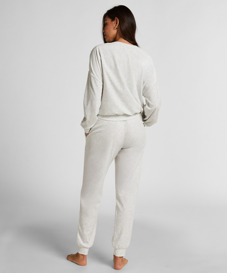 Velours Jogger, Grey