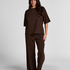 Pyjama Top Loose, Brown