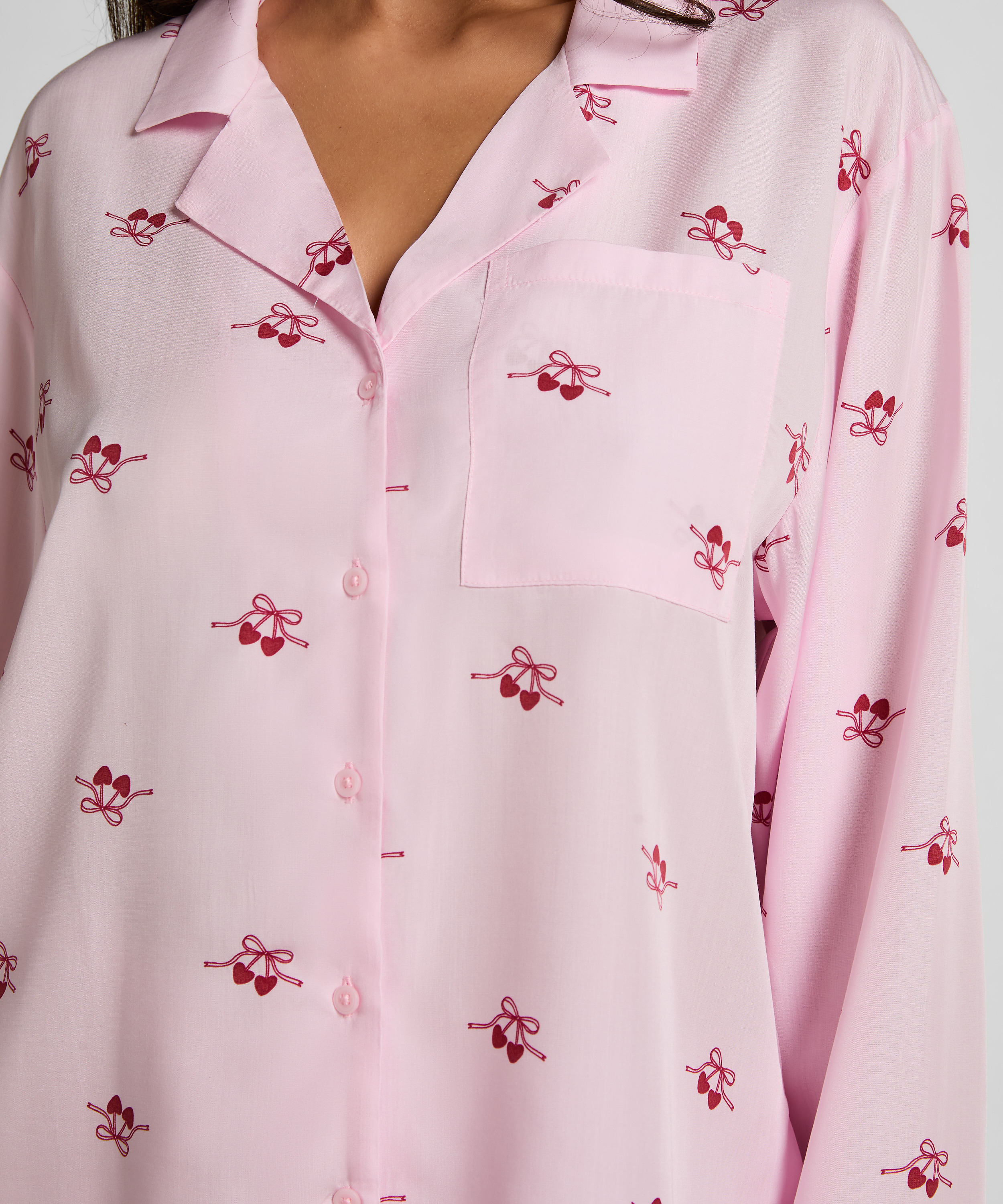 Jacket Woven Cherry, Pink, main