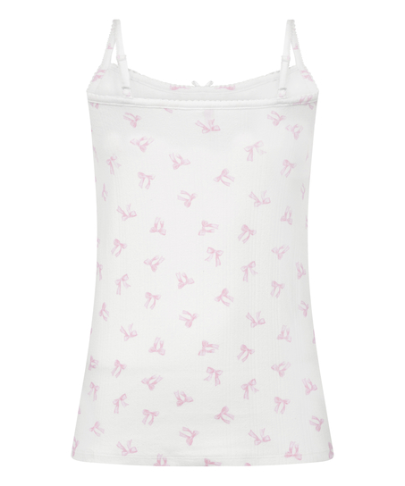 Cami Pointelle, White