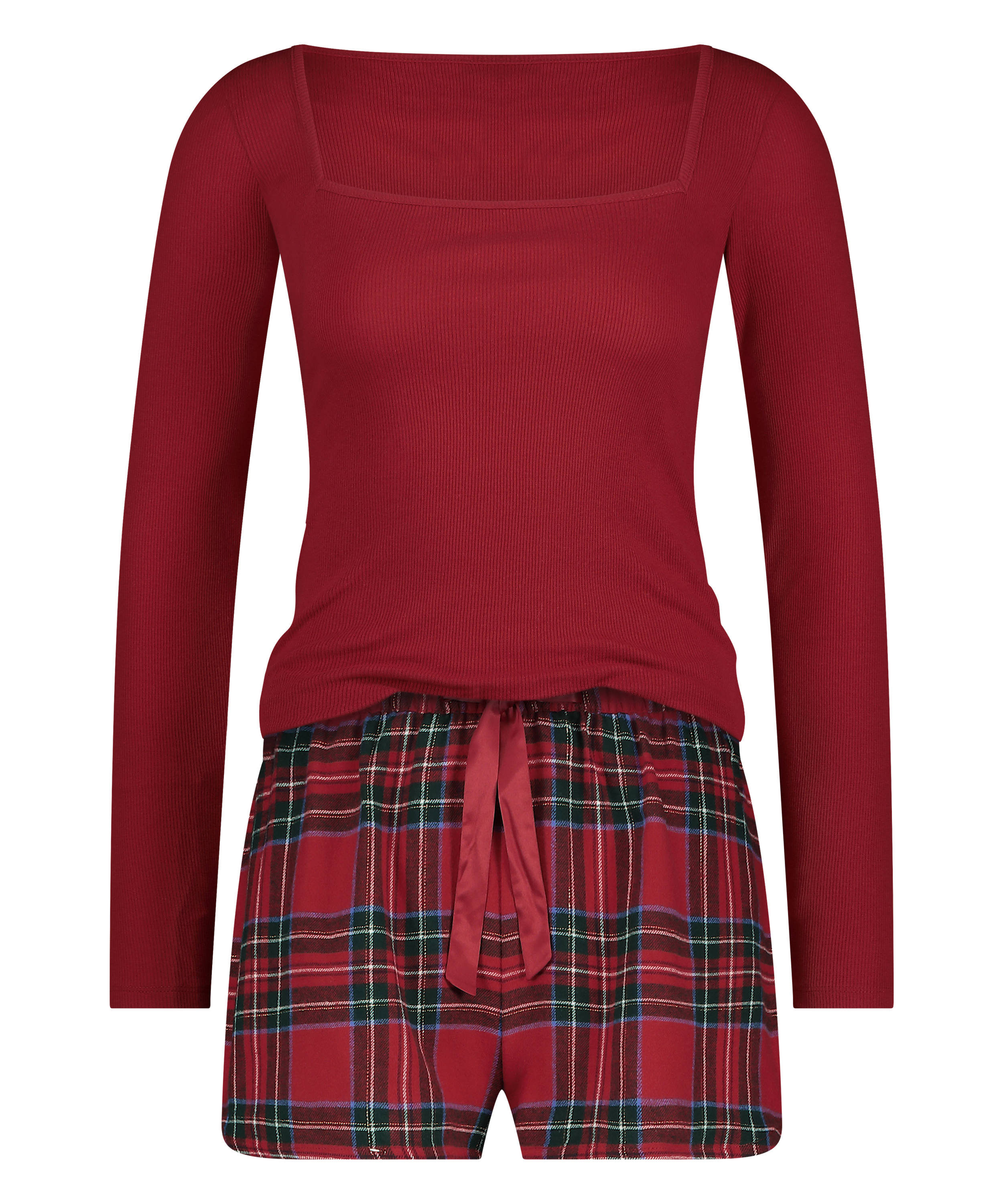Twill pyjama set, Red, main