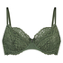 Rose Non-Padded Underwired Bra, Green