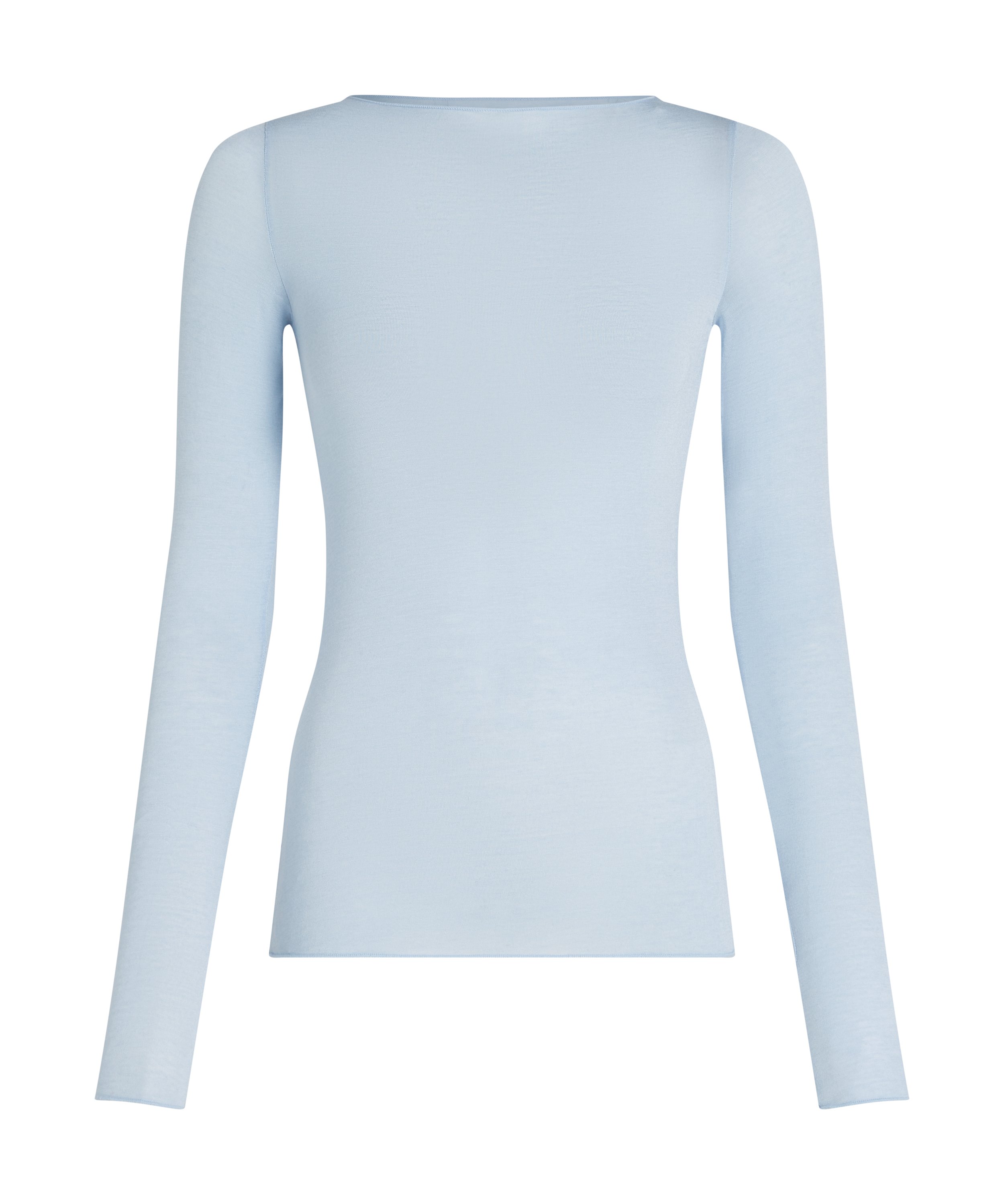 super soft Boatneck shirt with Cashmere, Blue, main