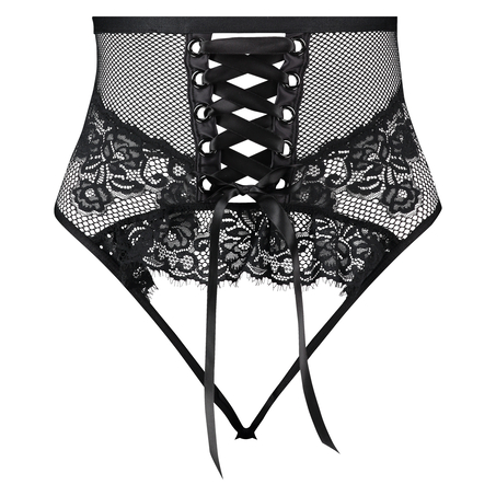 Charlie Open Back Brazilian, Black