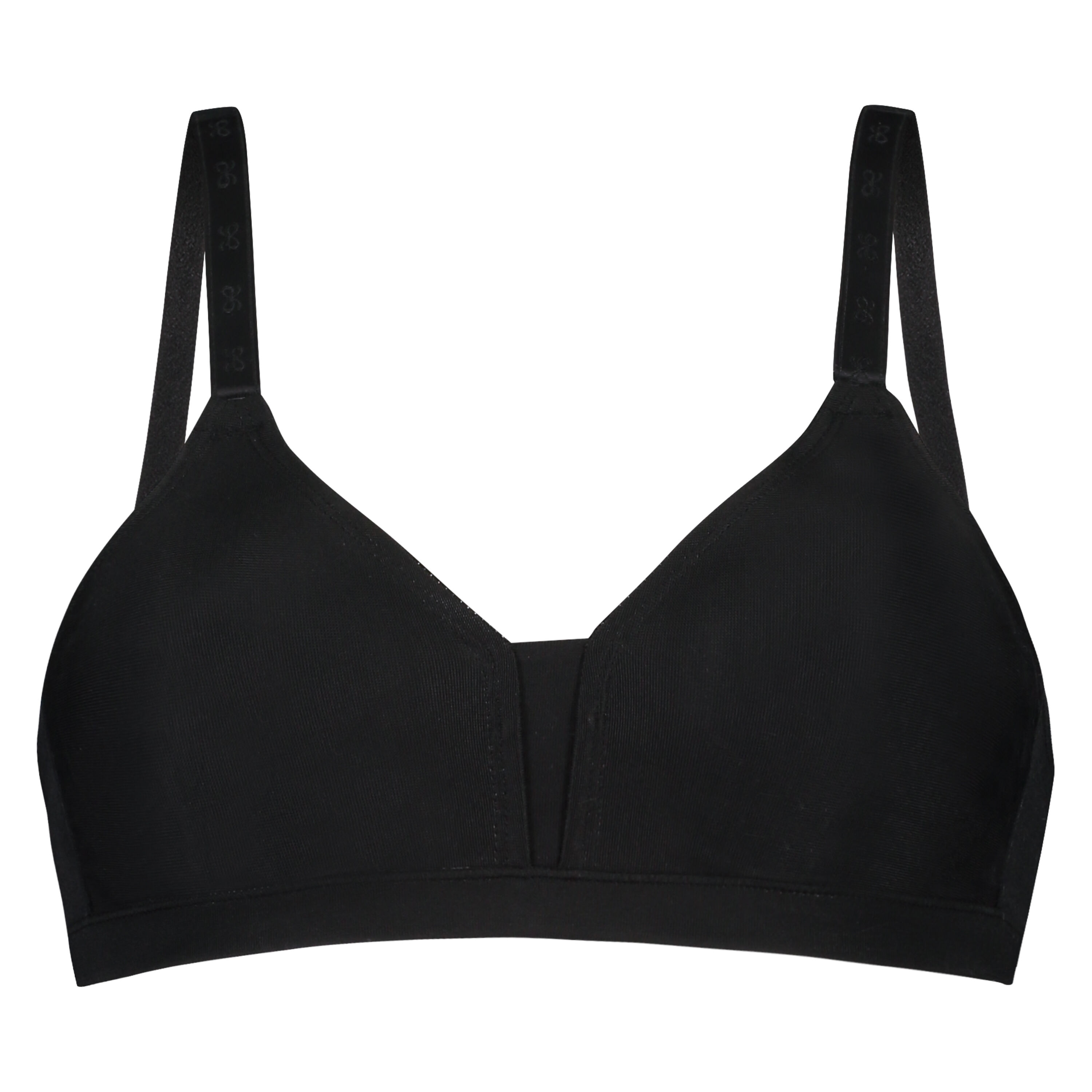 Non-Padded Non-Underwired Bra, Black