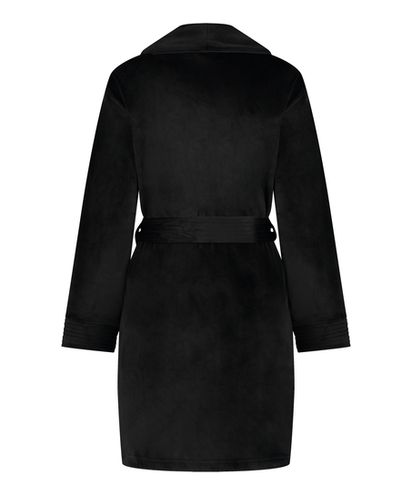 Velours Bathrobe, Black