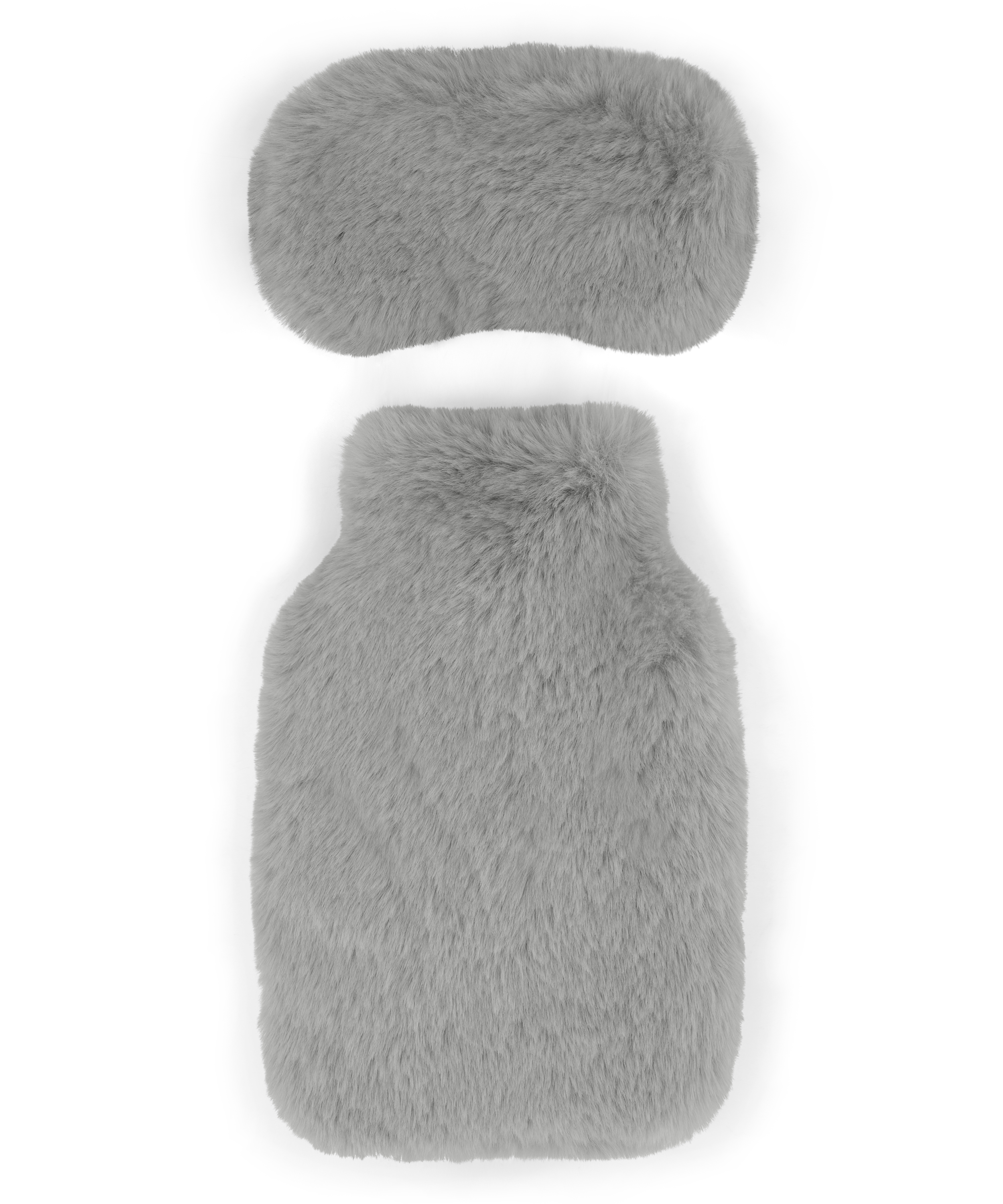 Hot Water Bottle Sleepingmask Set, Grey, main