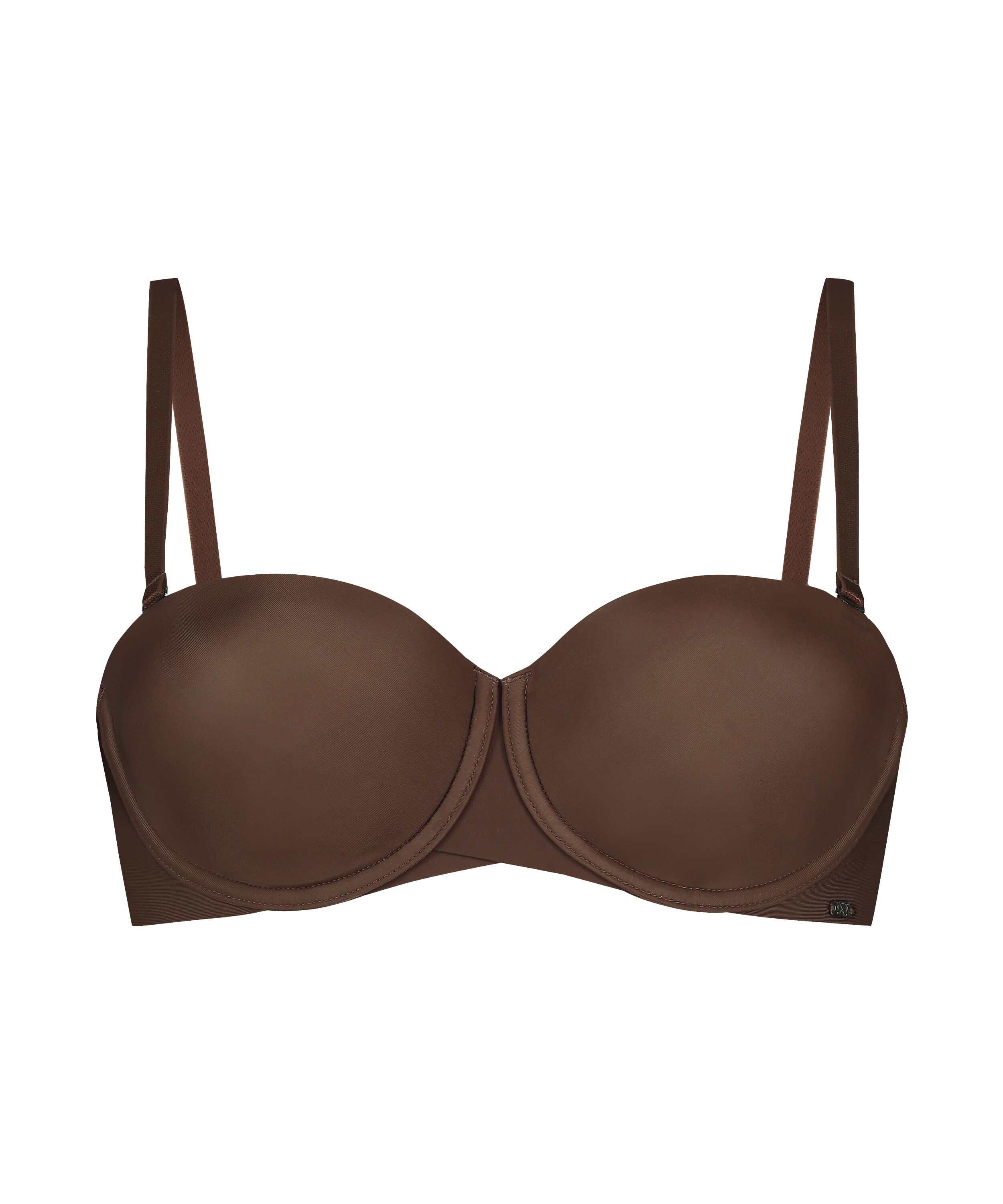 Jane Padded Underwired Strapless Bra, Brown