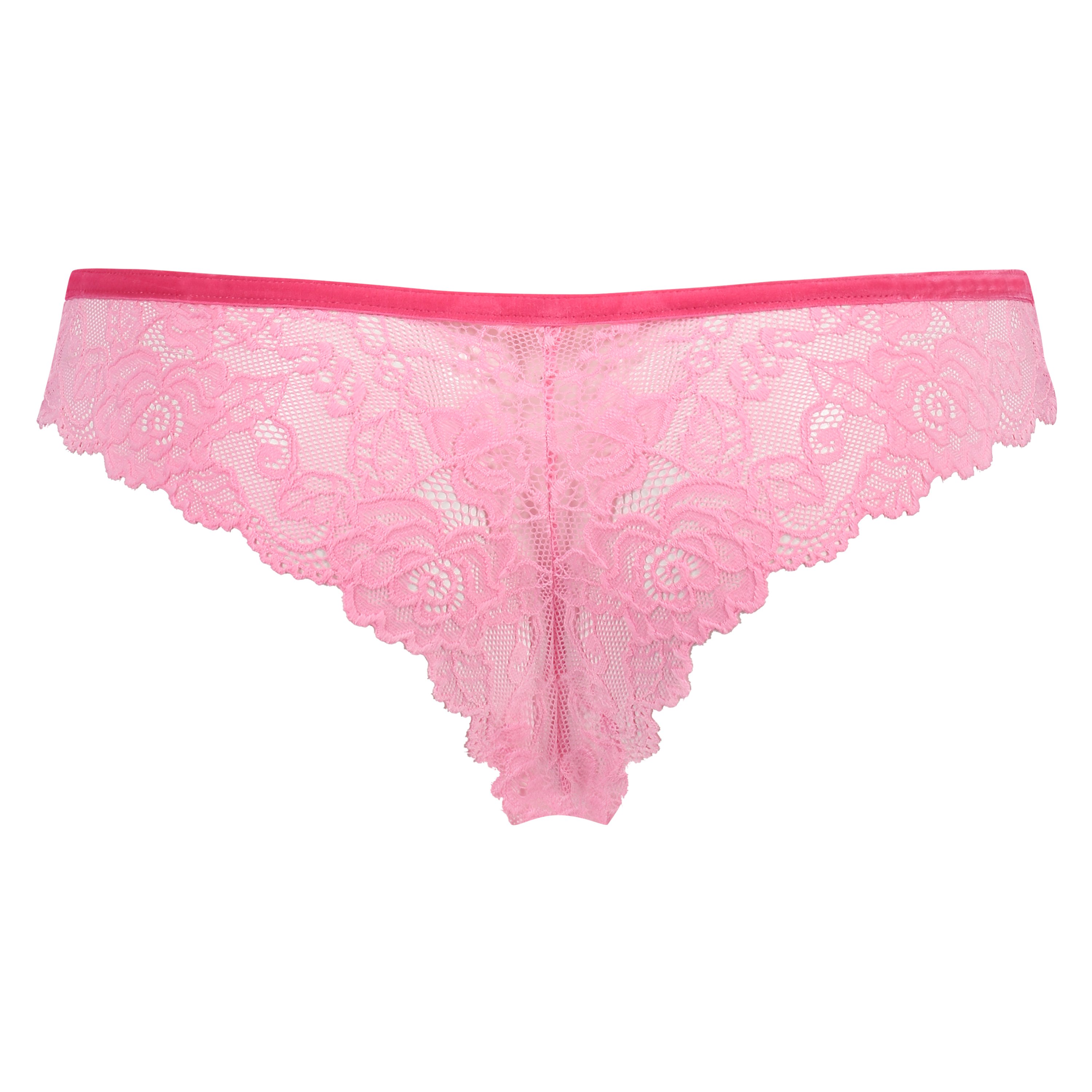 Lace Velvet Brazilian , Pink, main
