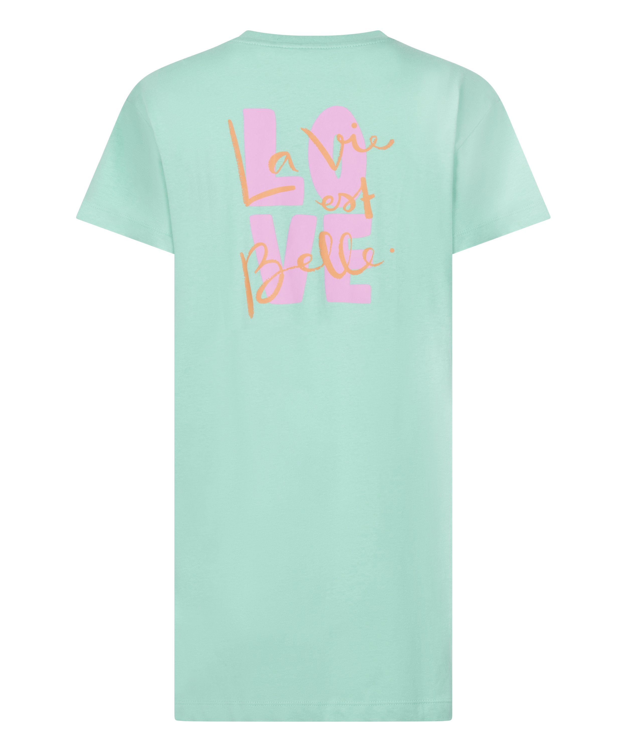 Round Neck Nightshirt, Green, main