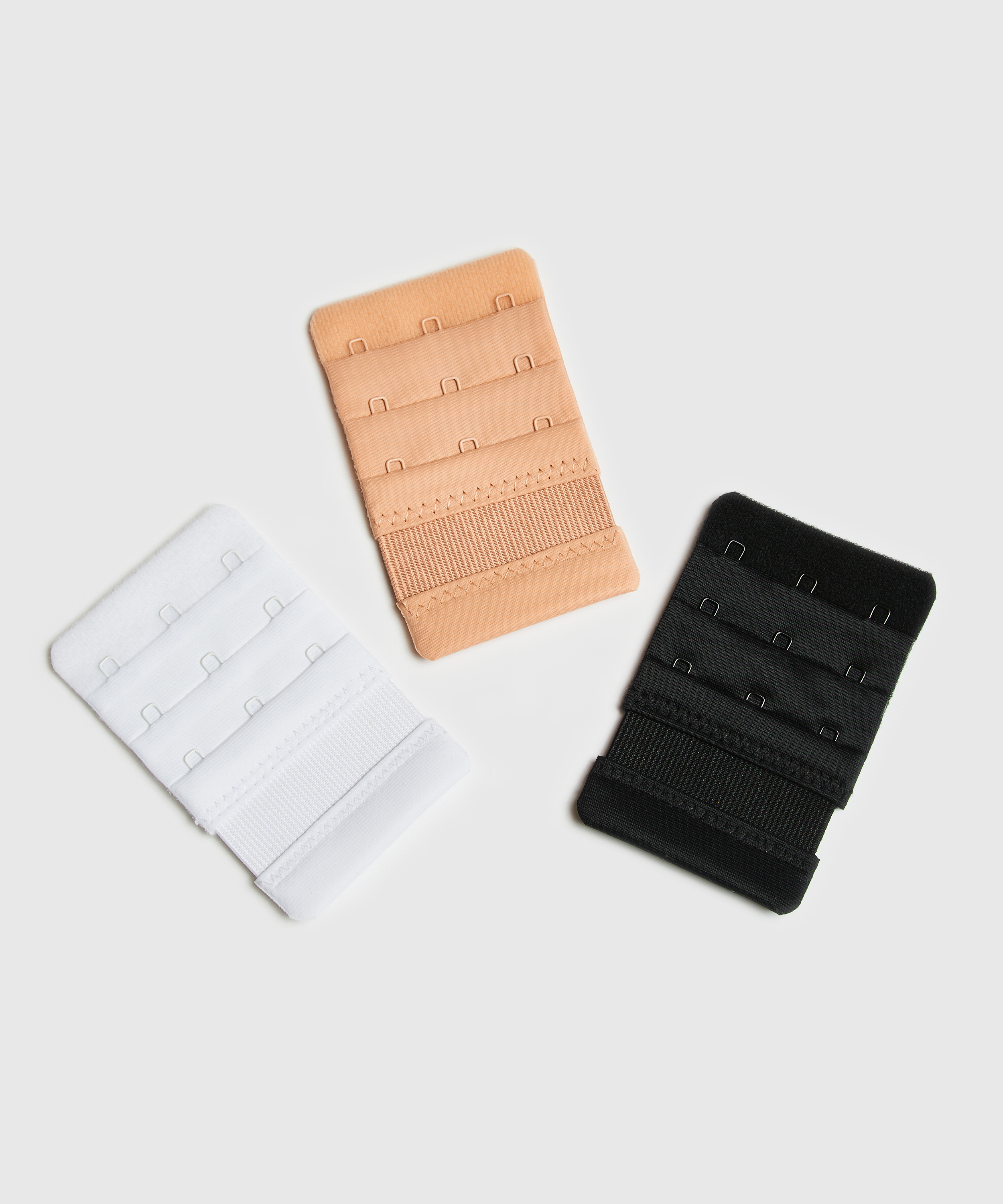 3-Pack Bra Extenders, White, main