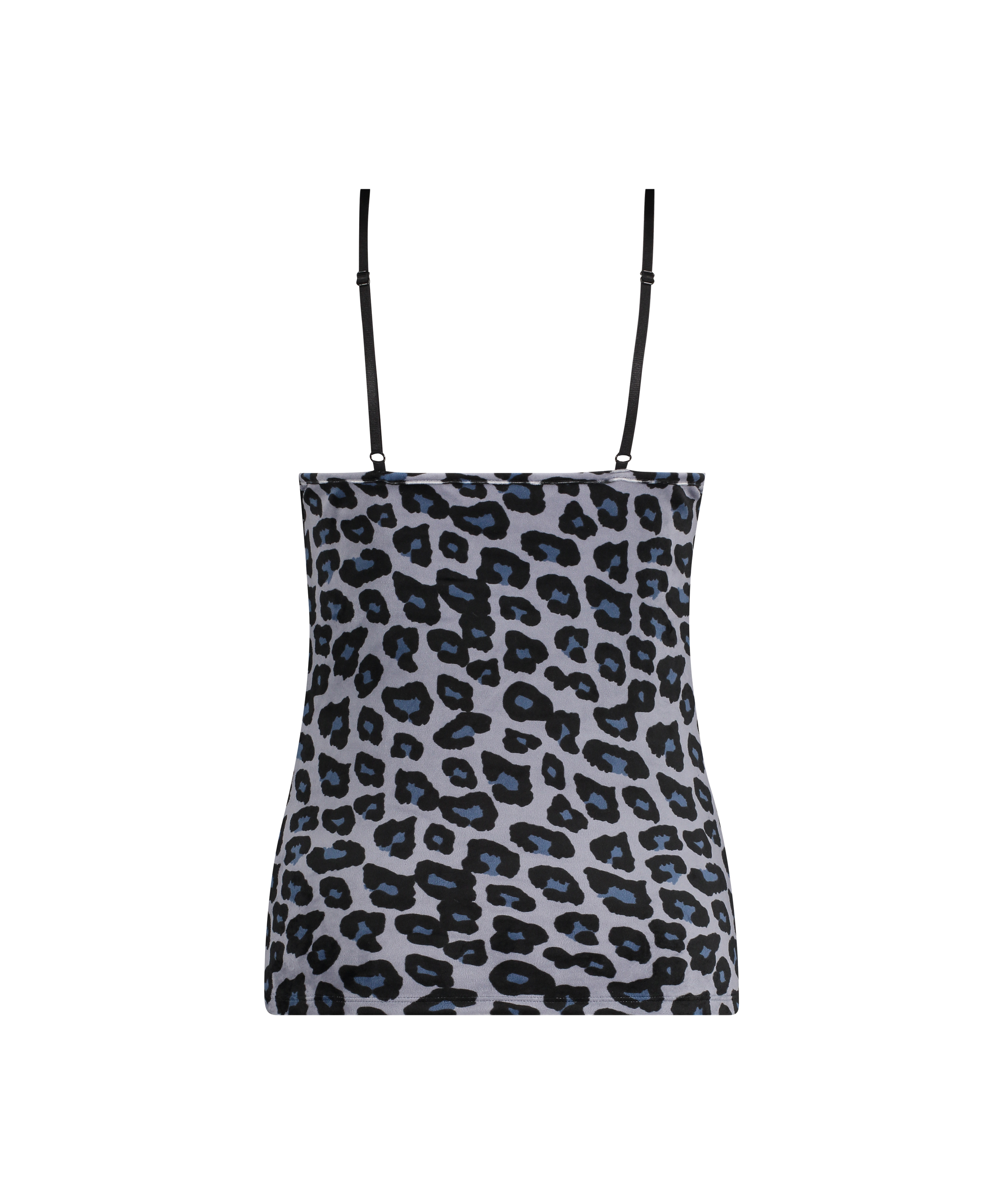 Velours Lace Cami Top, Grey, main