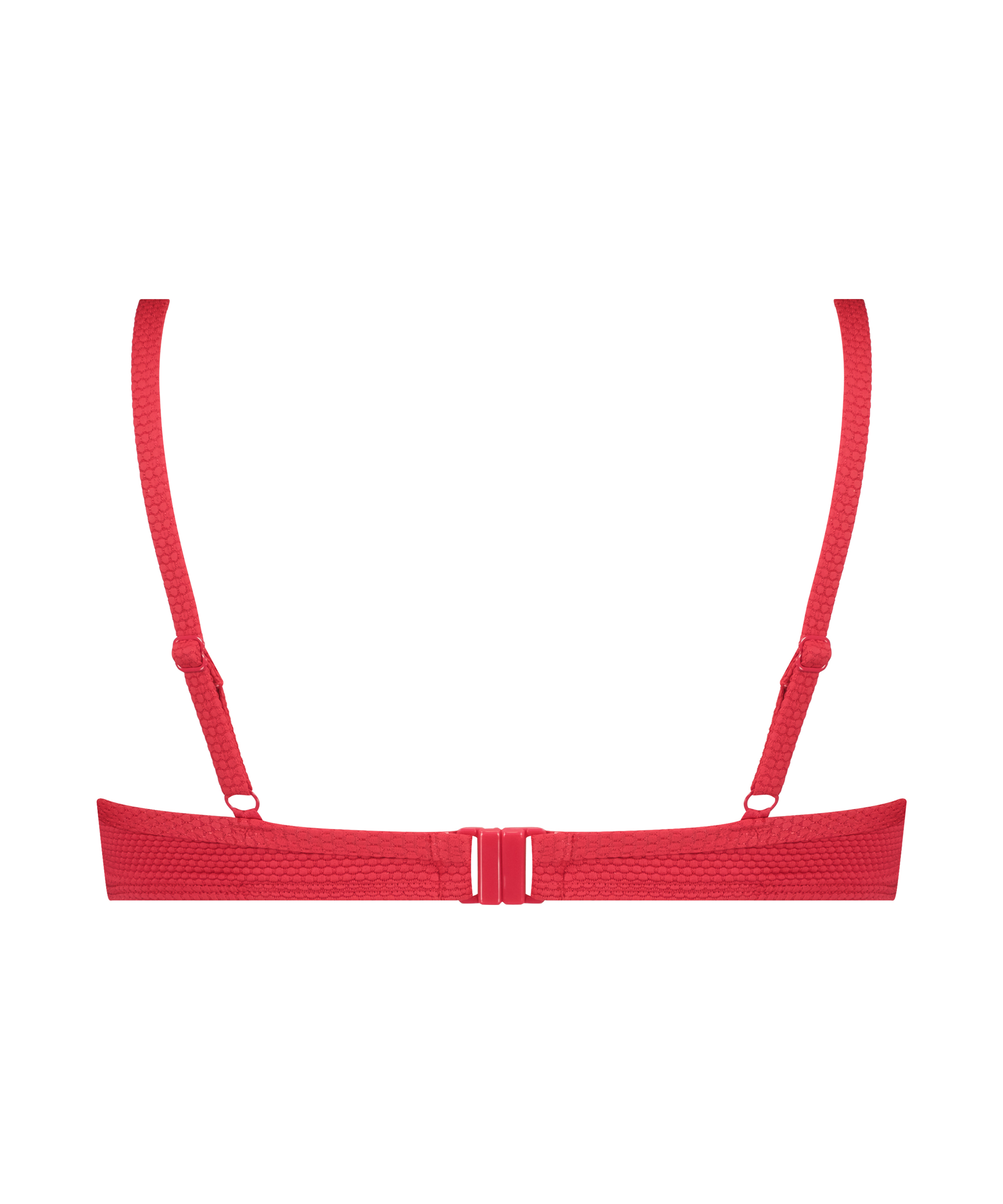 Scallop non-padded underwire bikini top, Pink, main