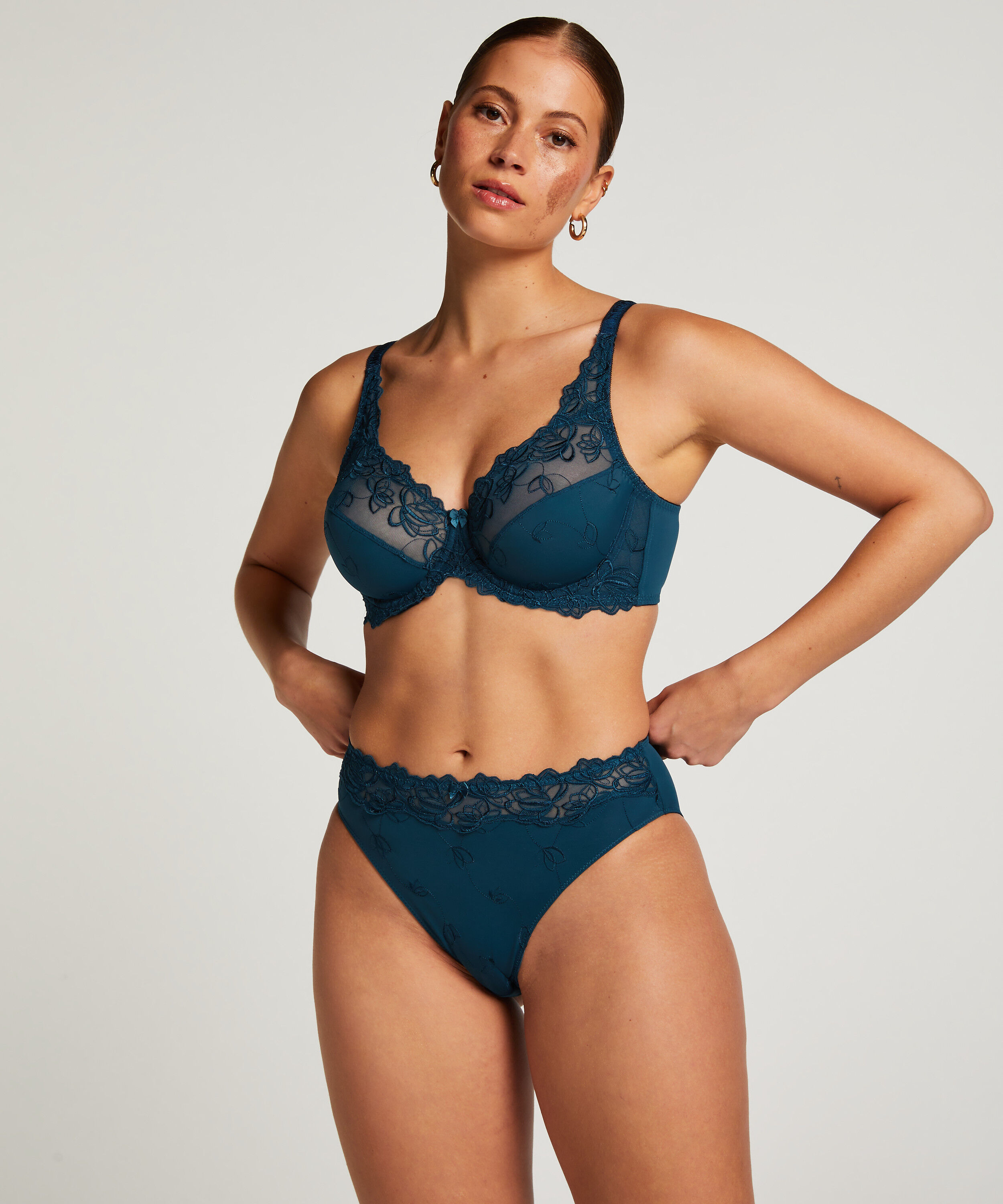 Diva High Knickers, Blue
