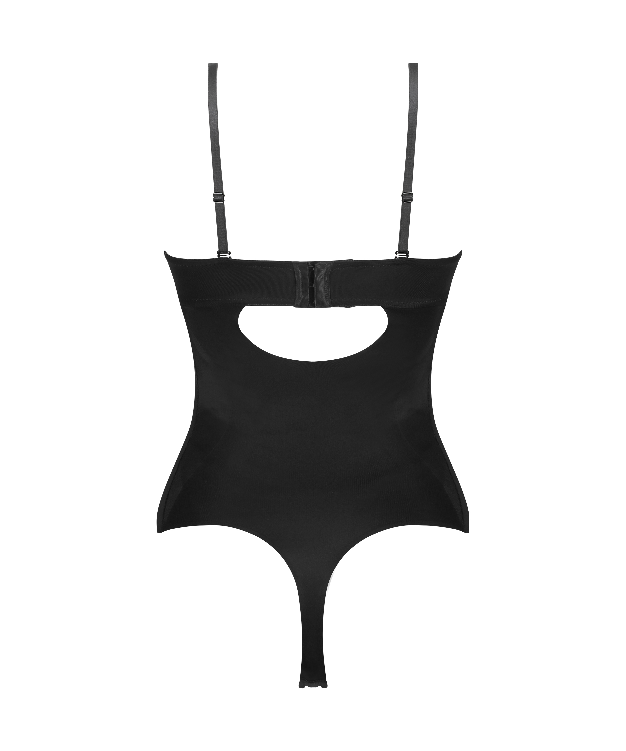 Sculpting body with padded cups, Black, main