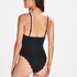 Scallop Swimsuit, Black