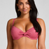 Lanai Padded Underwired Bikini Top, Pink