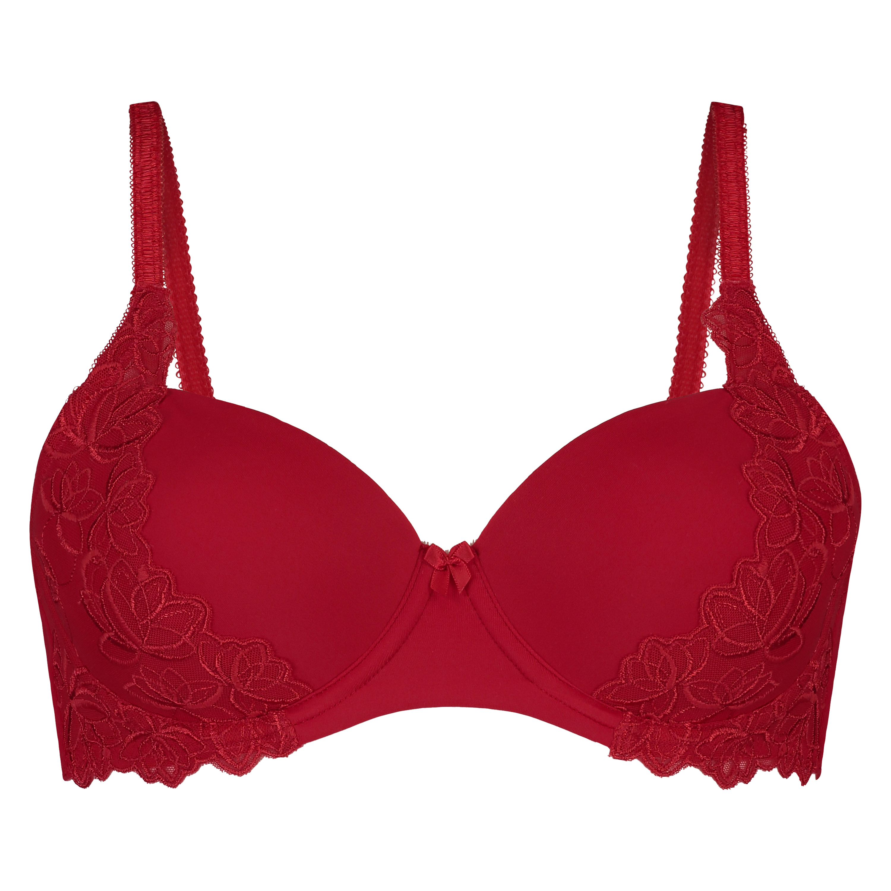 Diva padded underwired bra, Red, main