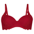 Diva padded underwired bra, Red