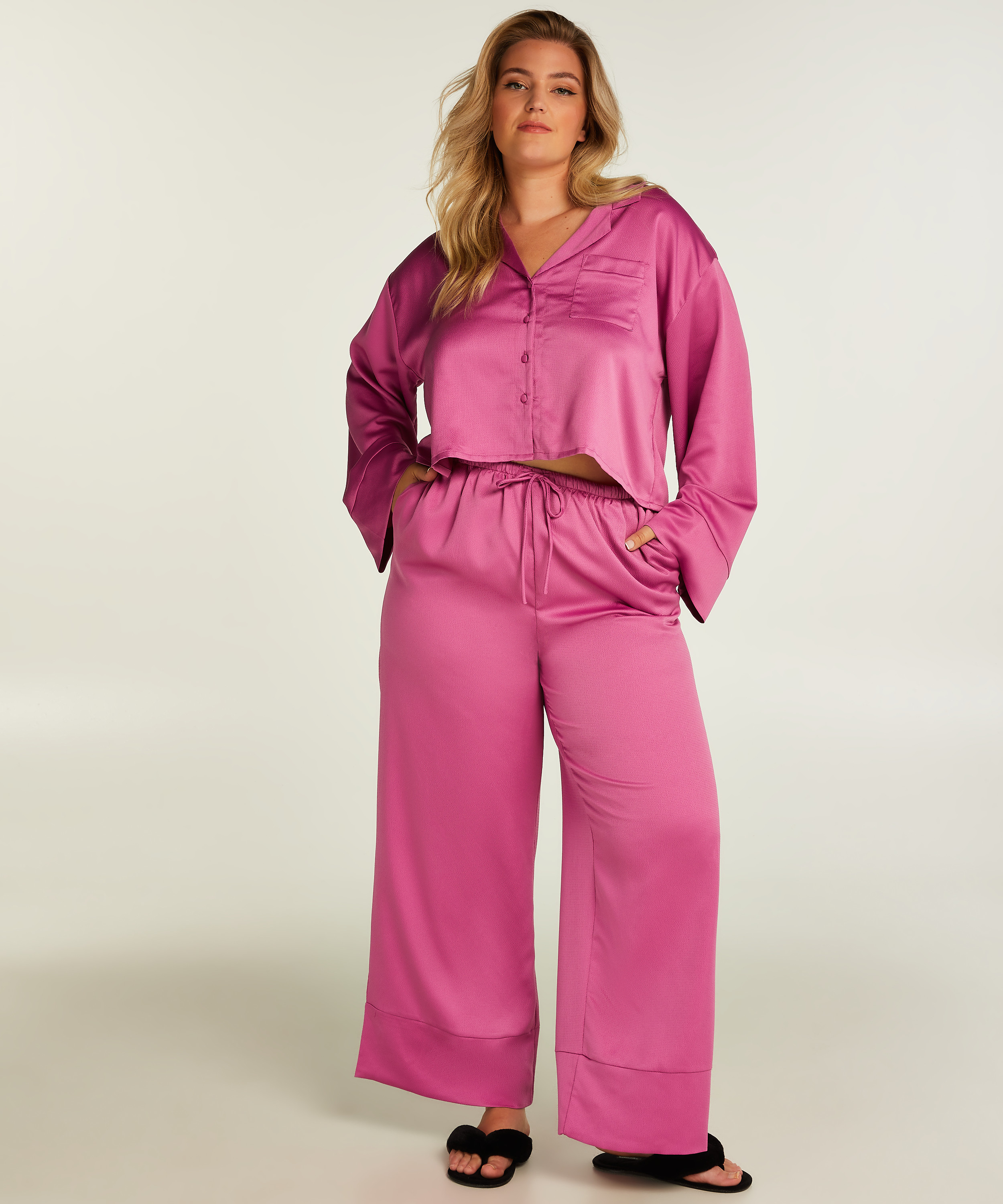 Satin Trousers, Purple, main
