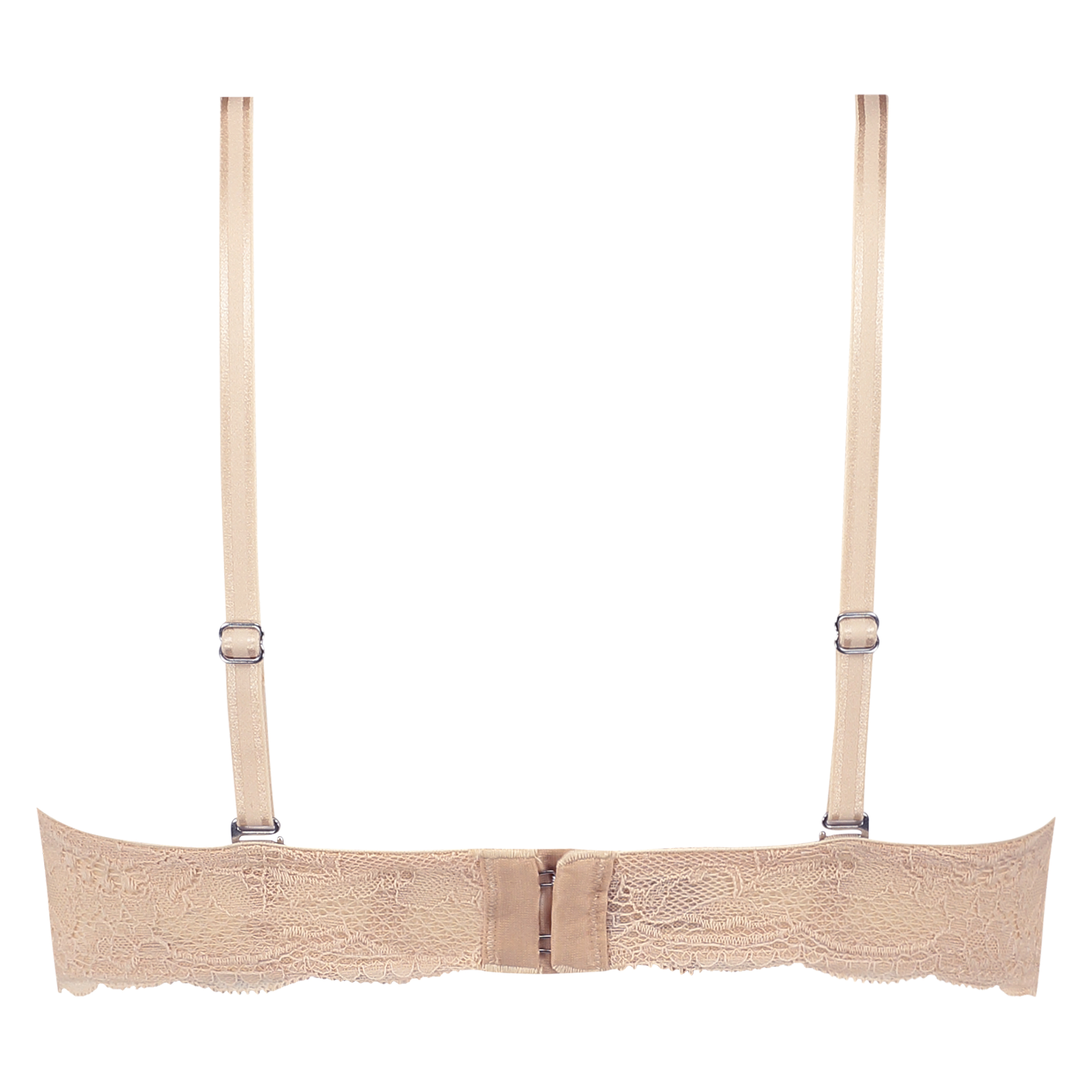 Angie Padded Strapless Underwired Bra, Beige, main