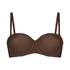 Jane Padded Underwired Strapless Bra, Brown