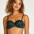 Reeva Padded Strapless Underwired Bra, Green
