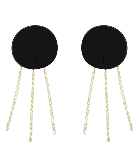 Diamond Chains Nipple Covers, Black