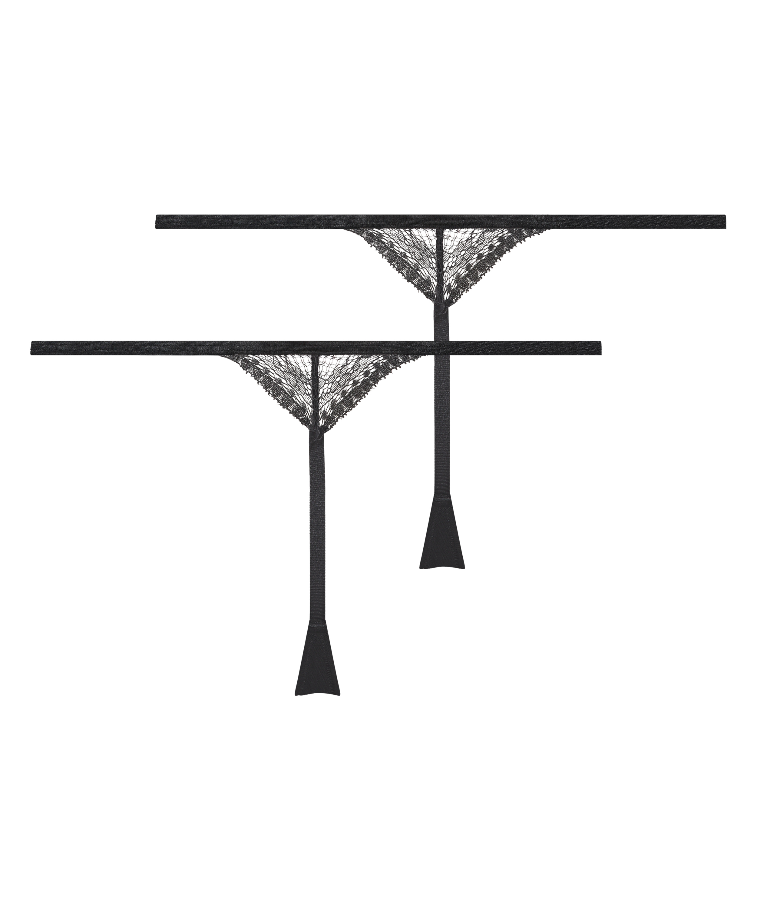 2-pack Isabelle Thongs, Black, main