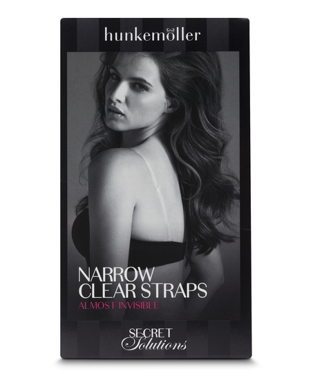 Transparent bra straps, White