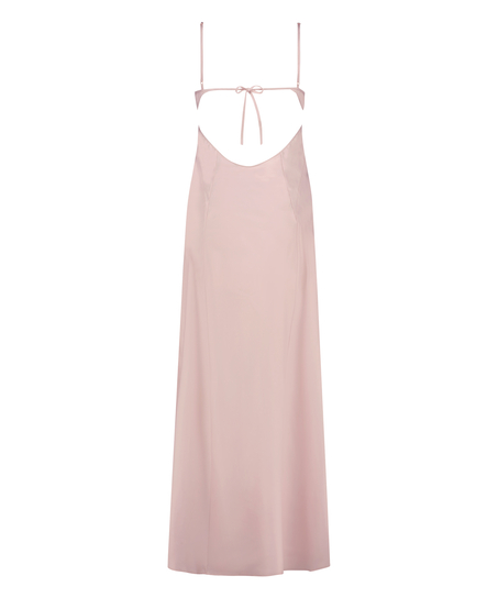 Amelie Satin slip dress, Pink