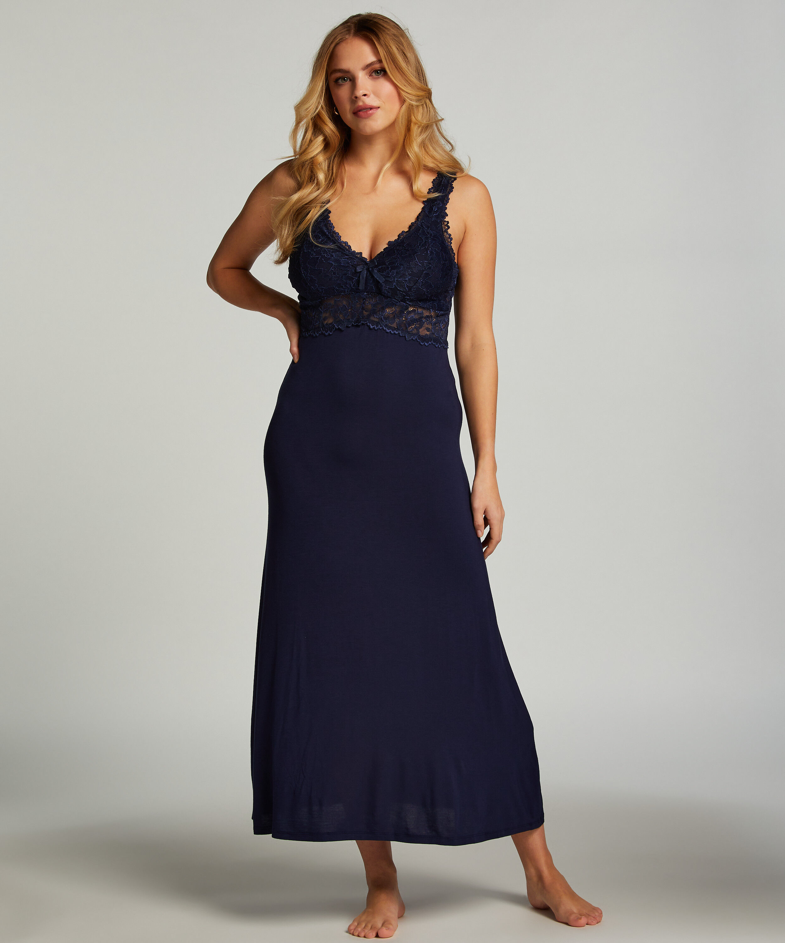 Nora Lace Long Slip Dress