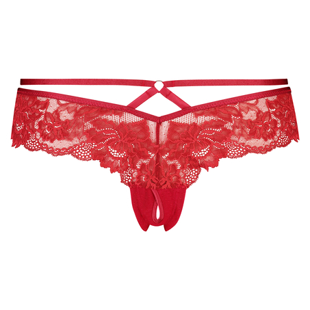 Sosha Brazilian with open crotch, Red