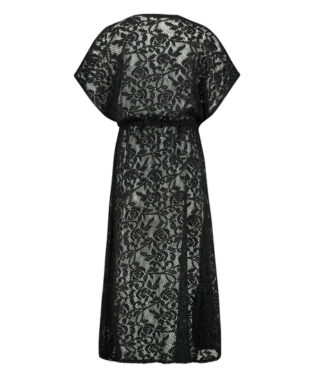 Lace Long Tunic, Black