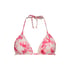 Tie Dye Triangle Bikini Top, Pink