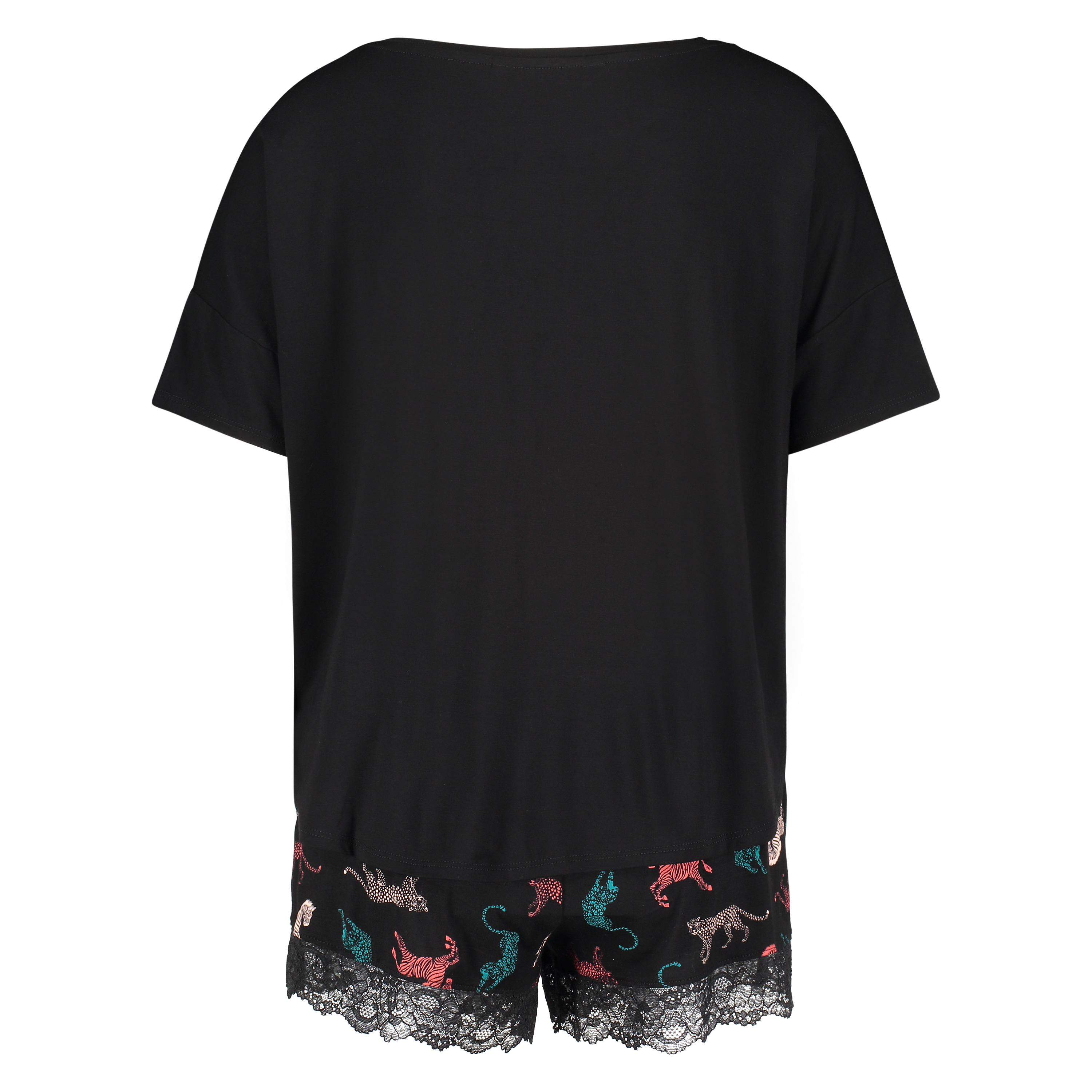 Short pyjama set, Black, main