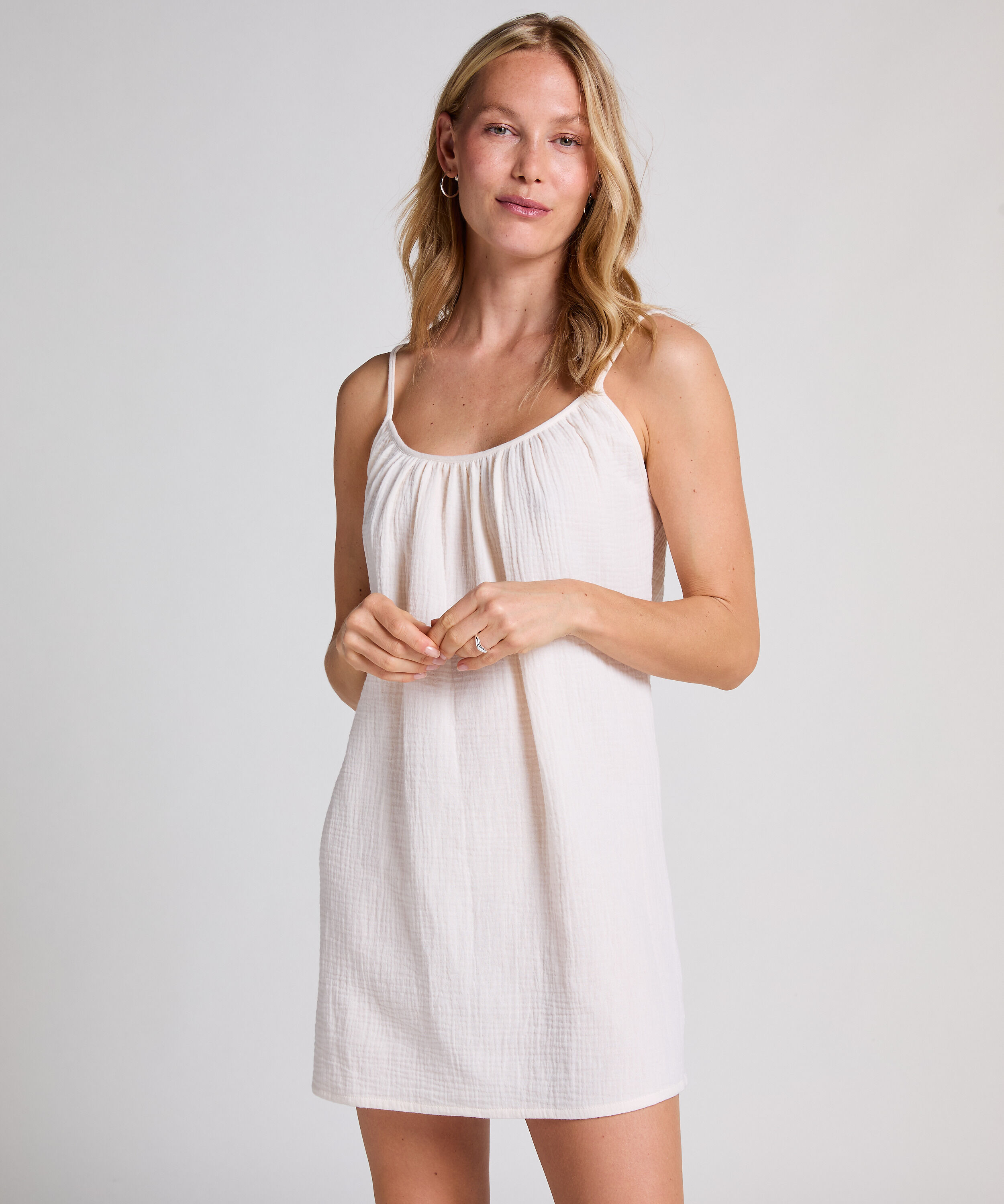 Muslin Slipdress, White