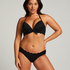 Scallop push-up underwired bikini top Cup A - E, Black