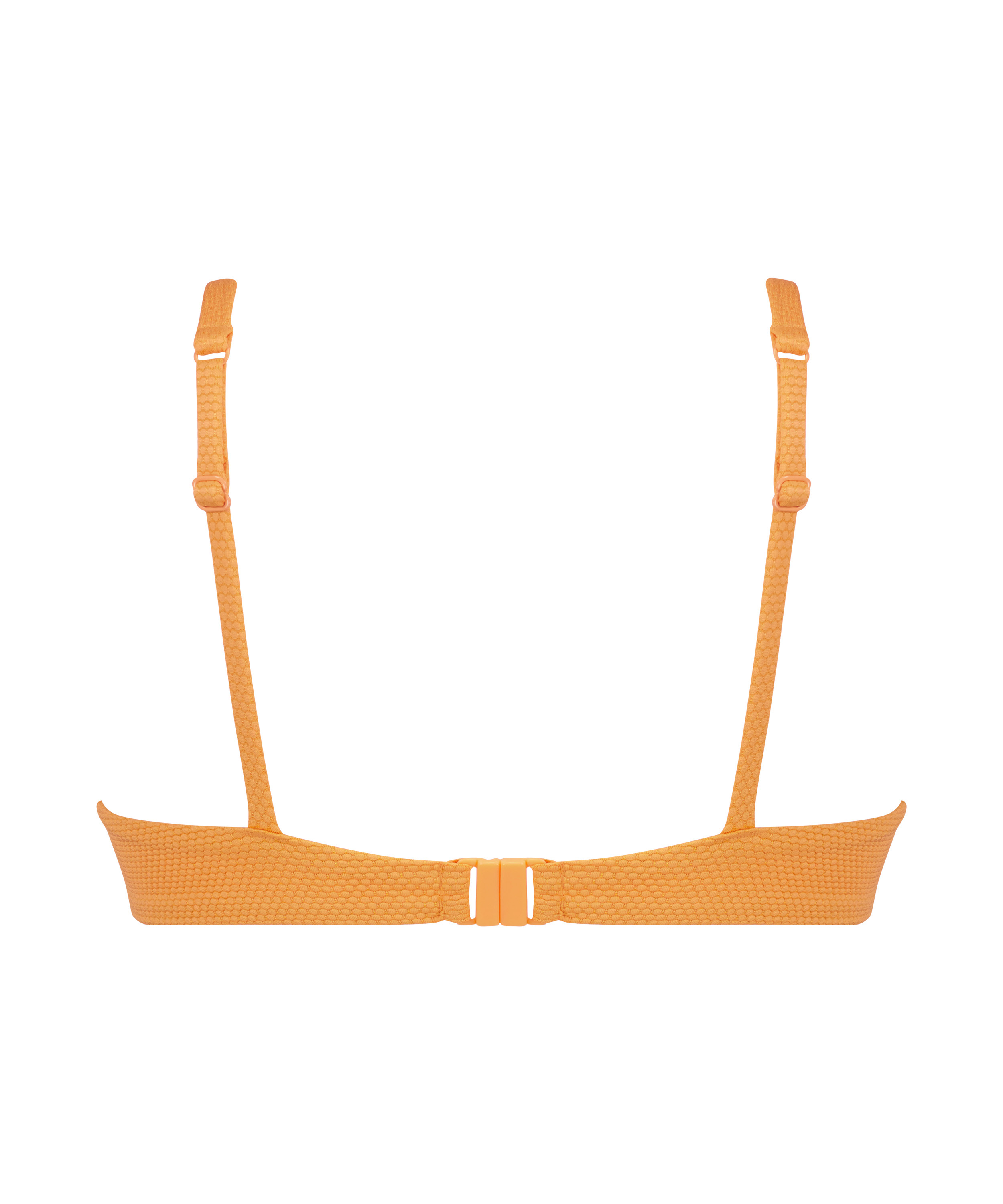 Scallop Non-Padded Underwired Bikini Top, Orange, main