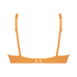 Scallop Non-Padded Underwired Bikini Top, Orange