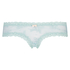 Floral Mesh V-shaped Brazilian Knickers, White