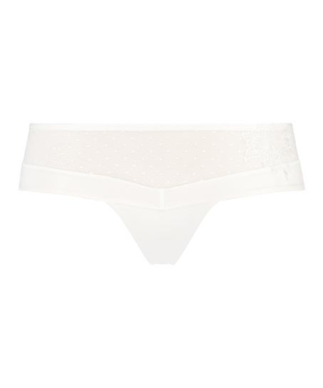Amelia boxer thong, White