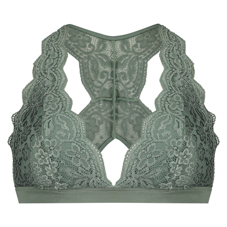 Halter racerback bralette, Green