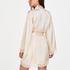 Meili Satin Kimono, Beige
