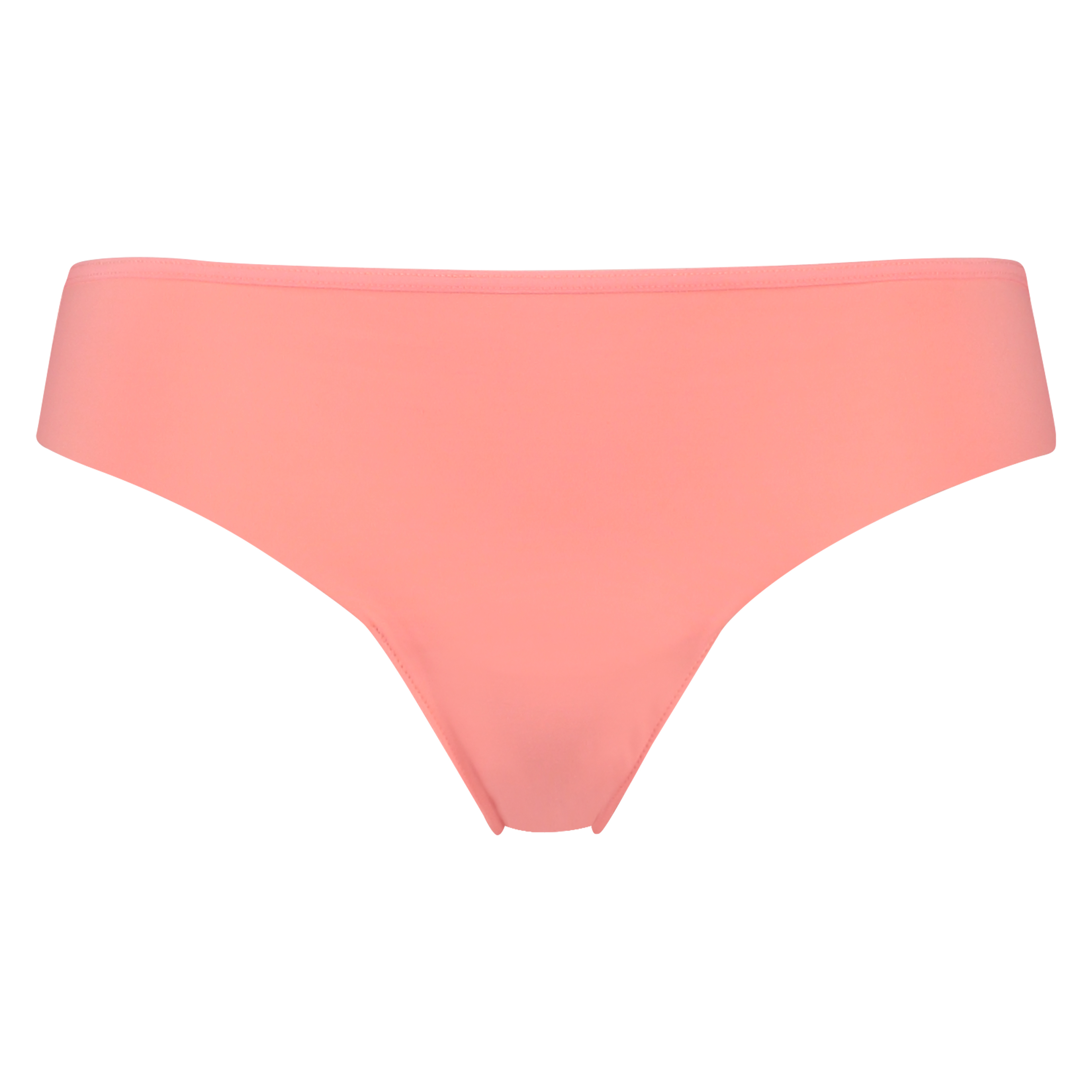 Lace Back Invisible Thong, Orange, main
