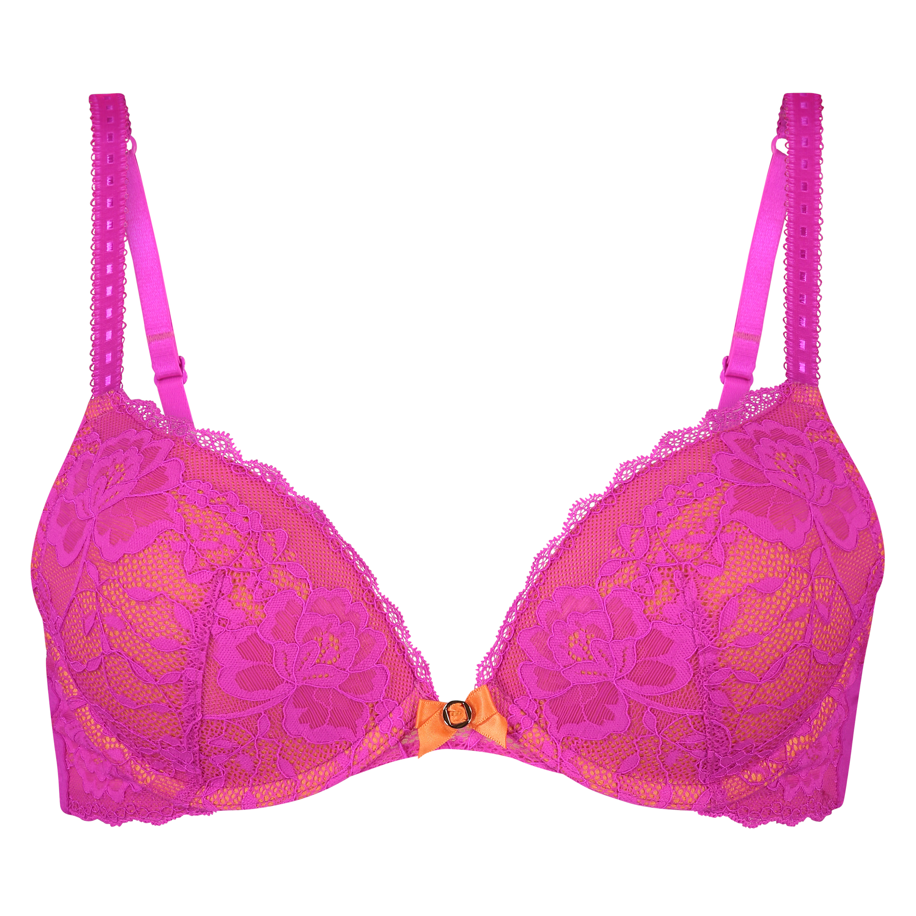 Theresa Padded Underwired Push-Up Bra, Pink, main