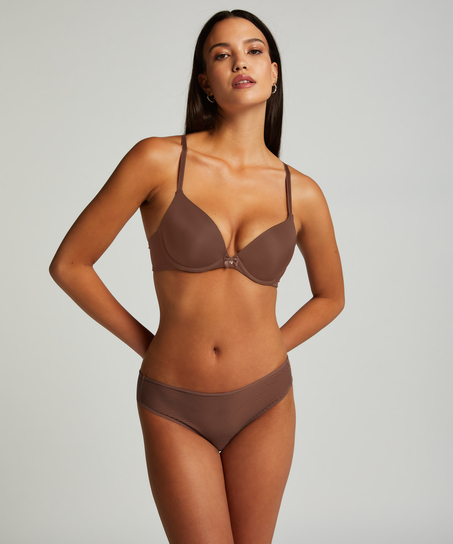 Invisible Brazilian Stripe mesh, Brown